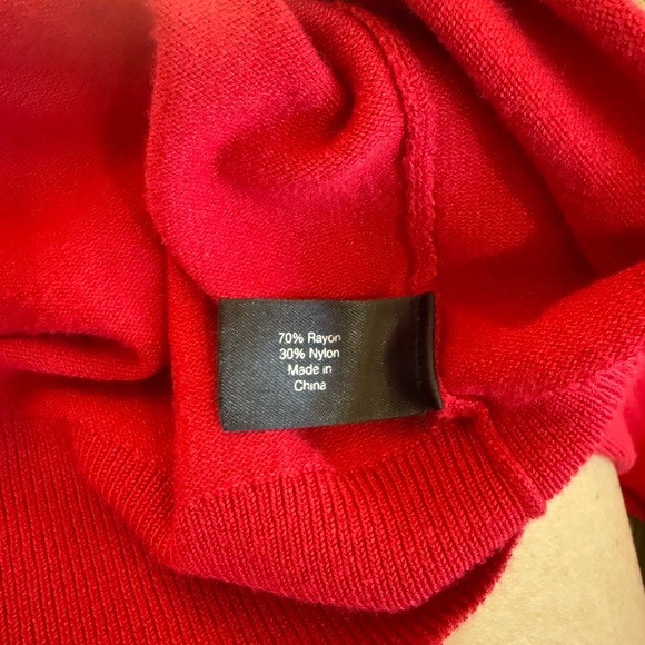 Lane Bryant Red long sleeve Cardigan Sweater EUC Size 26/28 - Picture 5 of 8